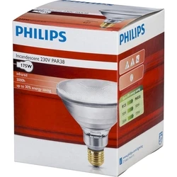 Λάμπα Υπερύθρων Philips PAR38 IR 175W E27 230 CL