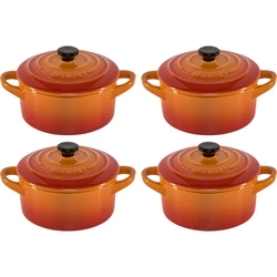 Σετ Κατσαρόλες Le Creuset Stoneware Set of 4 petite 10x5cm volcan.