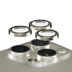 Προστατευτικό Κάμερας Κινητών PanzerGlass Hoops Natural Metal iP 15 Pro / Max