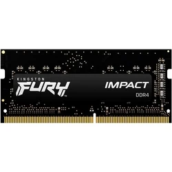 Μνήμη RAM Φορητού DDR4 8GB Kingston SODIMM 3200 CL20 Fury Impact