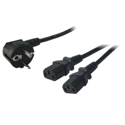 Καλώδιο Τροφοδοσίας Logilink Power cord 1.50m 2x C13 plug