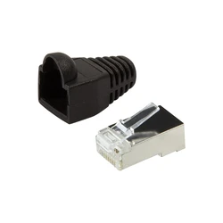 Βύσματα Δικτύου Logilink Patchplug RJ45 Cat5e Shielded 100pcs Black