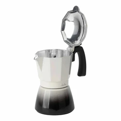 Μπρίκι Espresso JATA Italian Bistrea Induction Aluminium Body 3Cups White-Black Hcaf2403