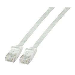 Καλώδιο Δικτύου EFB RJ45 flat U/UTP, Cat.6A, PVC, 3m, White