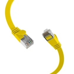 Καλώδιο Δικτύου EFB RJ45 flat U/FTP, Cat.6A, PVC, 0.25m, Yellow