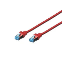 Καλώδιο Δικτύου Digitus RJ45 SF/UTP Cat5e 2.00m Red lever protection polybag