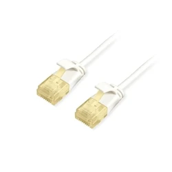 Καλώδιο Δικτύου Equip Cat6A Slim U/UTP 2xRJ45 0.15m White LSZH polybag