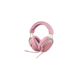 Gaming Headset Deltaco Stereo Klinke, LED, pink