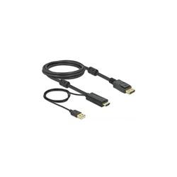 Καλώδιο DisplayPort Delock HDMI M/M 4K 30Hz 2.0m