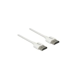Καλώδιο HDMI Delock HighSpeed Ethernet A->A 4K 3D 0,25m White
