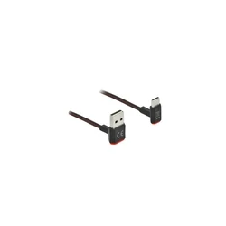 Καλώδιο USB Delock USB-A 2.0 Plug to USB-C Plug angled 0,5m SW