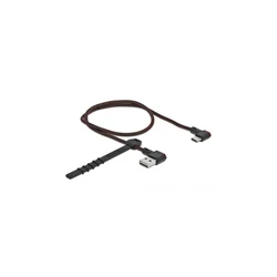 Καλώδιο USB Delock USB-A 2.0 Plug < USB-C Plug angled 0,5m SW