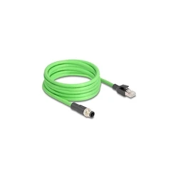 Καλώδιο Δικτύου Delock M12 D-coded 4 Pin male to RJ45 male PUR(TPU) 5m