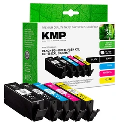 Μελάνι Συμβατό KMP Canon PGI-580XXL/CLI-581XXL Multip. bk,c,m,y remanufactured