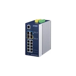 Network Switch Planet Industrial L2+ 8-Port 10/100/1000T 802.3at PoE +