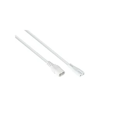 Καλώδιο Τροφοδοσίας Kabelmeister Euro-extension Plug C8 to C7, White, 0,5m