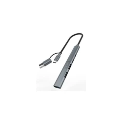 USB Hub Inca IUTP-06TX USB C/A USB 3.0/2.0 + Typ-C, 100W