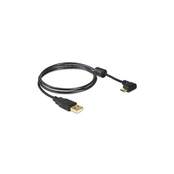 Καλώδιο USB Delock USB A -> Micro-B 90° M/M 1.00m sw