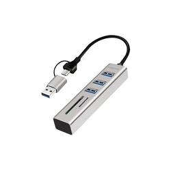 LogiLink Hub 3 Θυρών USB 3.2 με σύνδεση USB‑C Γκρι (UA0445)