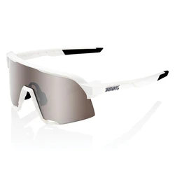 Γυαλιά Ηλίου Ποδηλασίας 100% S3 HiPER Mirror Lens Matte White HiPER Silver