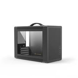 Κουτί Η/Υ Power Train GC361000B - TG/USB-C/Midi/µATX/Black