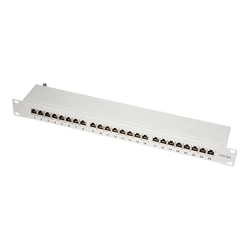 Patch Panel Logilink TOE 1U 24-port CAT6A STP Gray