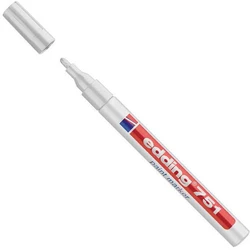 Μαρκαδόρος Edding 751 Paint Marker White (4-751049)