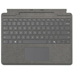 Θήκη Tablet Microsoft Surface Pro 10/11/FB Keyboard + Copilot key - Alcantara Platin