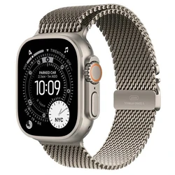 Smartwatch Apple Watch Ultra 3 GPS + Cellular 49mm Natural Titanium with Natural Titanium Milanese - Small