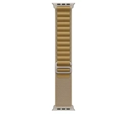 Λουράκι Wearable Apple 49mm Tan Alpine Loop - Small - Natural Titanium Finish
