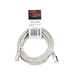 Καλώδιο Δικτύου Osio OEK-1305 Εthernet Cat5e (FTP) RJ45 σε RJ45 5m
