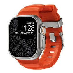 Λουράκι Nomad Rocky Point for Apple Watch 46mm/49mm Orange-Silver