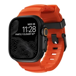 Λουράκι Nomad Rocky Point for Apple Watch 46mm/49mm Orange-Black