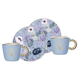 Φλιτζάνια Καφέ Bialetti Bridgerton for Espresso 2τμχ x 80 ml Blue