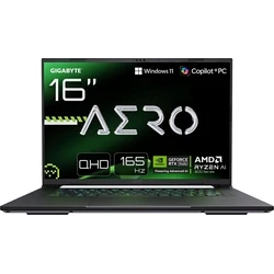 Laptop Gigabyte 16" AERO X16 - AMD Ryzen AI 7 350 / FHD+ / 165Hz / 32GB / 1TB / W11H / RTX 5050 (US Keyboard) (1TH93EE894AH|10M232)
