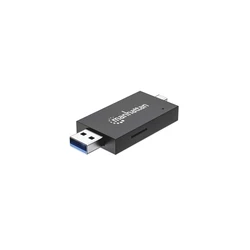 Card Reader Manhattan USB 3.0 Typ-C/-A microSD, SD/MMC