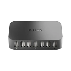 USB Hub D-Link DUB-H7 7-Port USB2 with Power Black retail