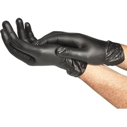 Γάντια μιας Χρήσης Spontex Extra Black 100 Disposable Vinyl Gloves, Size L
