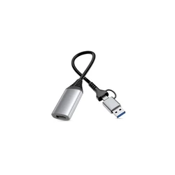 Αντάπτορας Equip USB-C/A->HDMI 1920x1080/ 60Hz Alu.