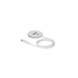 Ασύρματος Φορτιστής Club 3D wireless Qi2 USB-C 25Watt, White retail