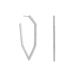 Γυναικεία Σκουλαρίκια Karl Lagerfeld 5512278 (5cm) από Ατσάλι Grey