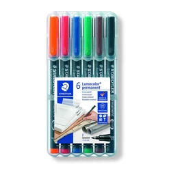 Μαρκαδόροι Staedtler foil pen Lumocolor F perm 6St