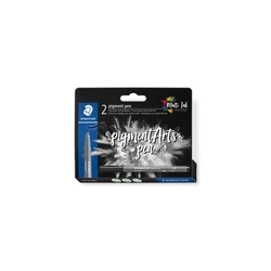 Μαρκαδόροι Staedtler MultiInk Pigment Arts intensiv pen Black 2er-Set retail