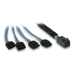 Καλώδιο Inter-Tech SFF 8643 - 4x SATA/SAS- 0,7m Crossover