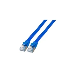 Καλώδιο Δικτύου EFB RJ45 flat U/FTP Cat.6A PVC 0.15m Blue