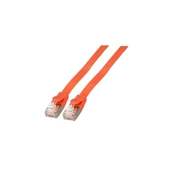 Καλώδιο Δικτύου EFB RJ45 flat U/FTP Cat.6A PVC 0.15m Red