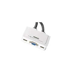 KVM Switch EFB 2-Port VGA-USB-Audio with cable 2x0.9 m