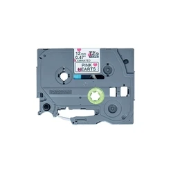 Ταινία Ετικετογράφου label Brother 12mmx4m rosa Herzen/Black