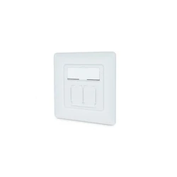 Πρίζα Δικτύου Digitus CAT 6A EA geschirmt 2xRJ45 White