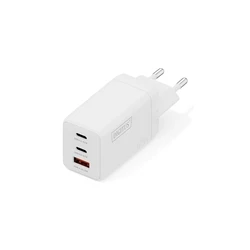 Φορτιστής Digitus USB GaN 67W, 2x USB-C, 1x USB-A White